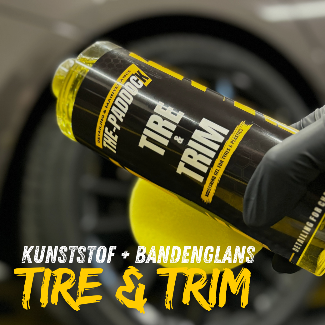 Tire & Trim kuntstof hersteller. Bandenglans! 