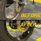 The-Paddock Wheel Cleaner Effect before and after